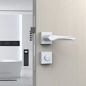 hyh Zinc Alloy Privacy Door Handle for Bathroom and Bedroom Door Lock